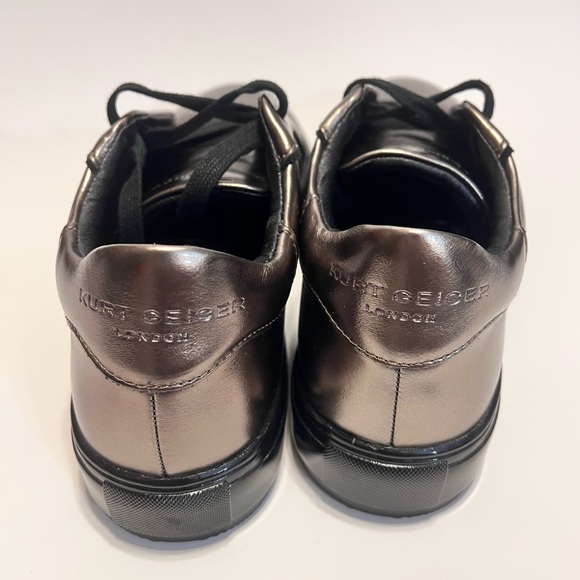 NWOB $150 Men’s Kurt Geiger Gunmetal Laney Grey Sneakers Multiple Sizes - NEW! - Picture 4 of 8
